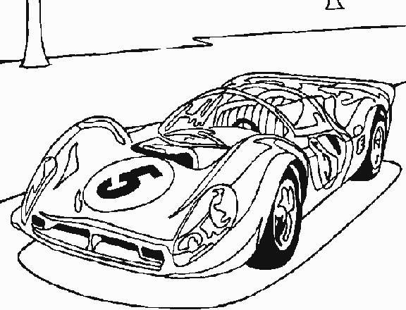 Cars coloring pages Sports Car 02 - sports car coloring pages