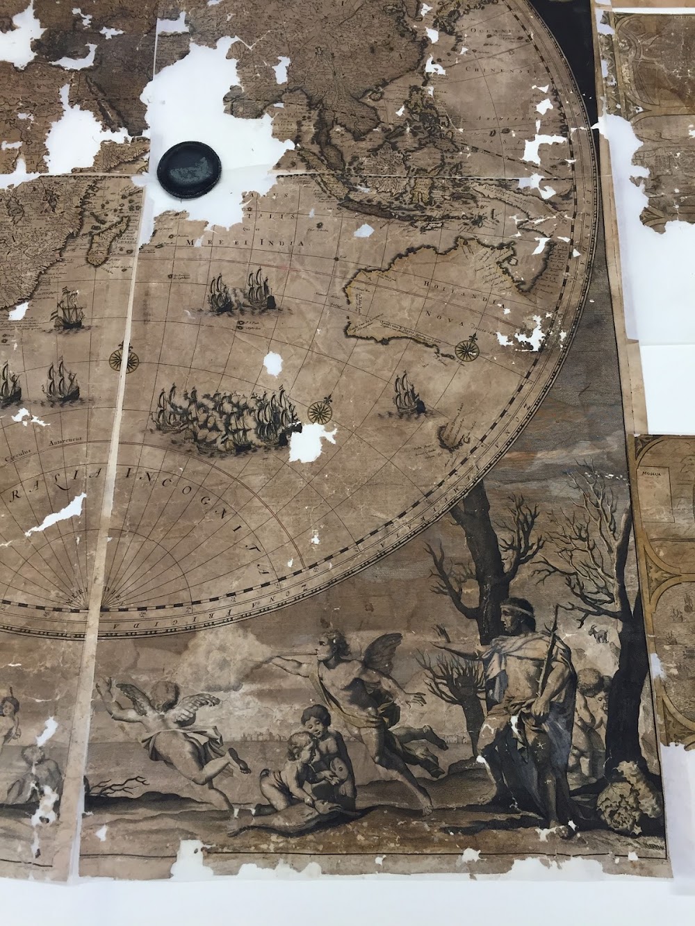 17th century 'chimney map' restored at National Library of Scotland 17th century 'chimney map' restored at National Library of Scotland