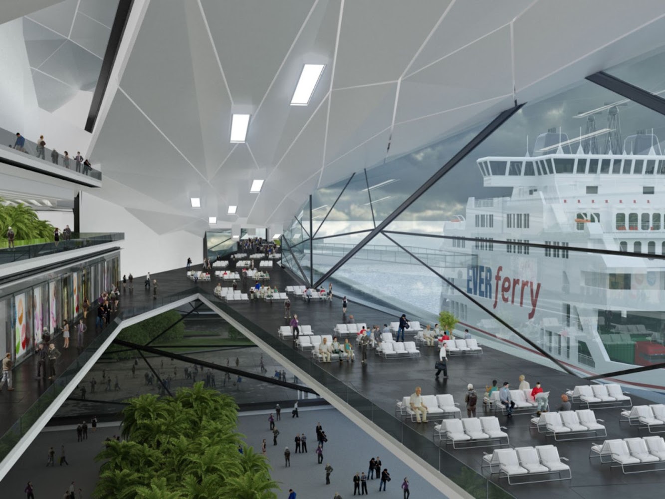 Passenger Service Center by Urban Office Architecture