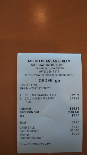 Mediterranean Restaurant «Mediterranean Grills», reviews and photos, 3311 Power Inn Rd #101, Sacramento, CA 95826, USA