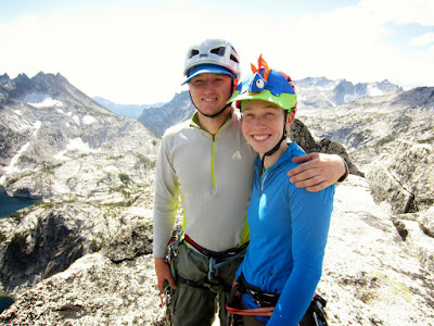 Aaron and I on the summit of Prusik Peak