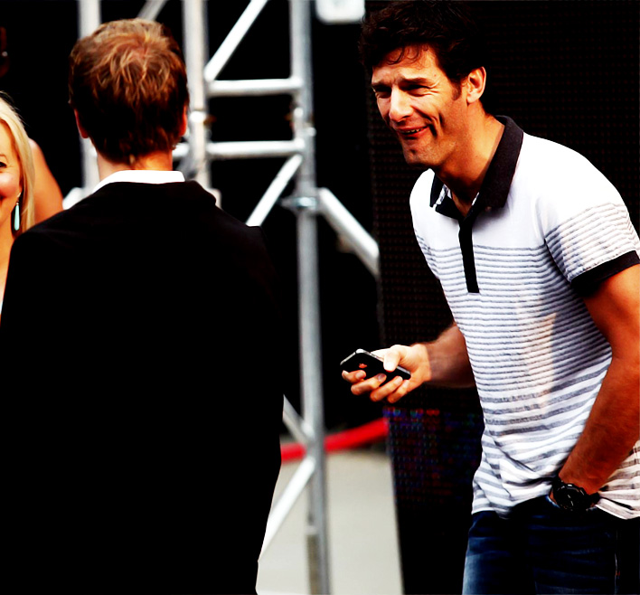 очень смешной Марк Уэббер на Гран-при Канады 2011
