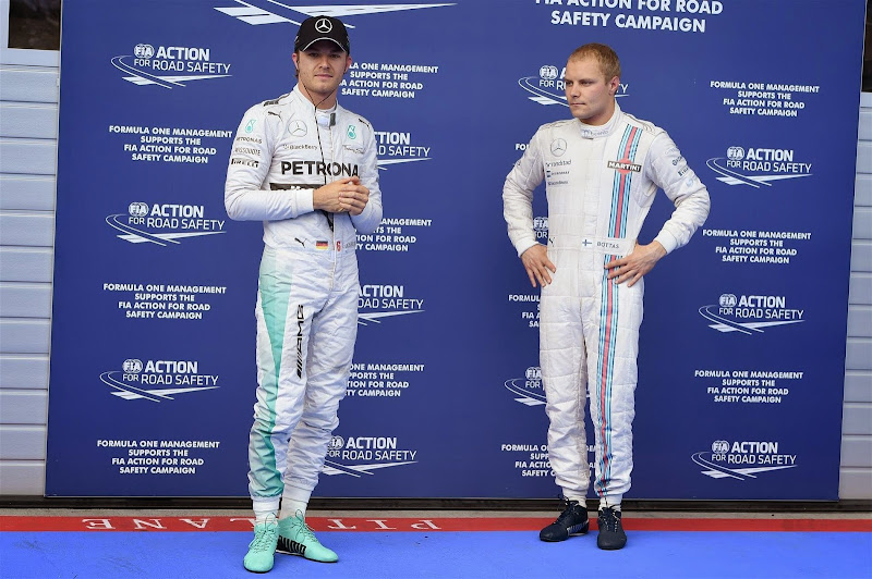 Нико Росберг и Вальтери Боттас проигрывают квалификацию на Гран-при Австрии 2014