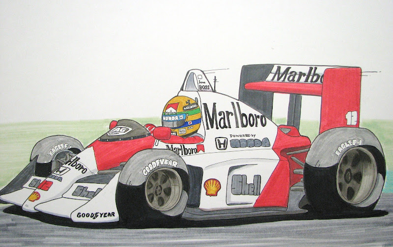 Айртон Сенна 1988 McLaren MP4-4 by mamibou