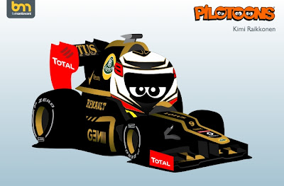 pilotoons 2012 Lotus E20 и Кими Райкконен