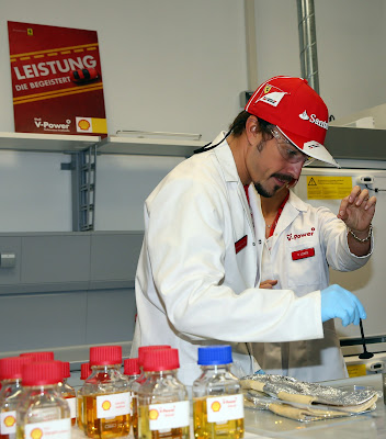 Фернандо Алонсо на спонсорском мероприятии Shell на Гран-при Германии 2013
