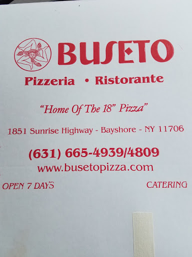 Pizza Restaurant «Buseto Pizzeria & Restaurant», reviews and photos, 1851 Sunrise Hwy, Bay Shore, NY 11706, USA