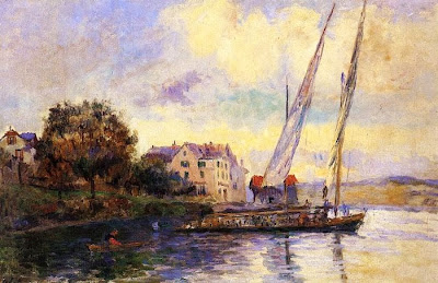 Albert Lebourg - The Banks of Lake Geneva, St. Gingolph