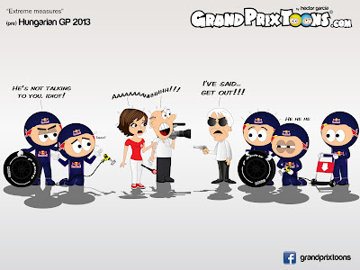 Берни Экклстоун и экстримальные меры - комикс Grand Prix Toons перед Гран-при Венгрии 2013