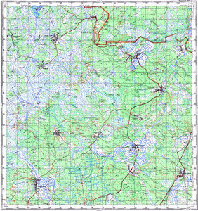 Уменьшенное изображение Карта 100k--m35-019--(1981)