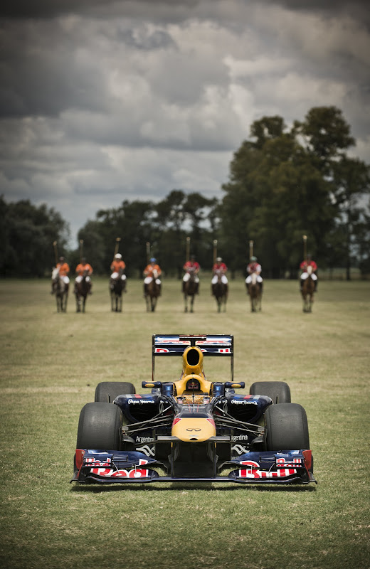 Red Bull на полях Аргентины с лошадками