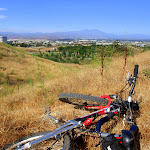 I had an awesome bike ride to the top of the hill overlooking the stage