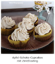 Apfel-Schoko-Cupcakes mit Zimt-Frosting Apfel-Schoko-Cupcakes mit Zimt-Frosting