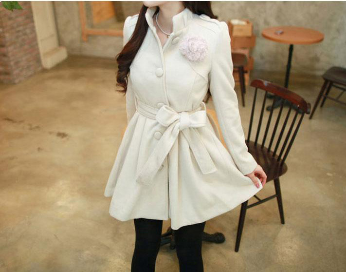 Details about Winter Military Macs Trench Coats Womens Wool Maxi Coat