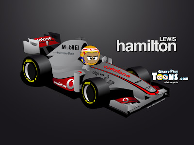 Льюис Хэмилтон McLaren MP4-27 2012 Grand Prix Toons