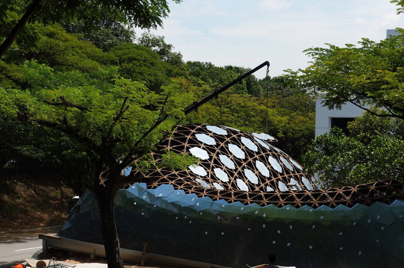 Sutd Library Gridshell Pavilion by City Form Lab