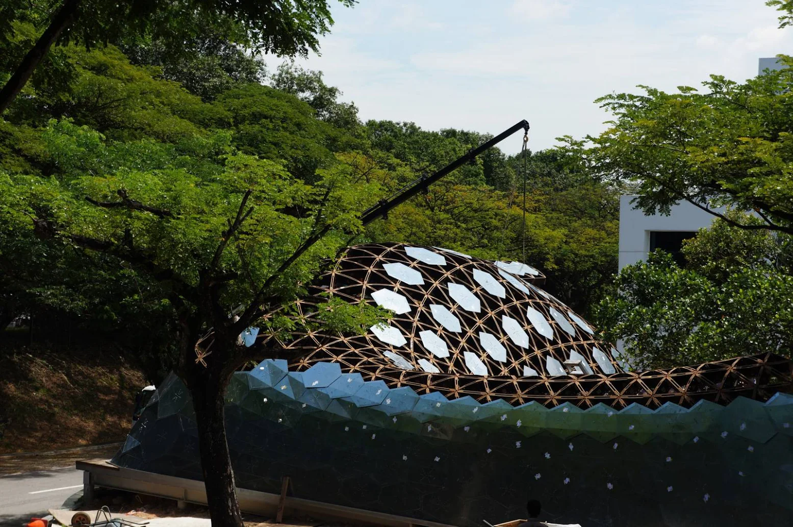 SUTD Library Gridshell Pavilion by City Form Lab
