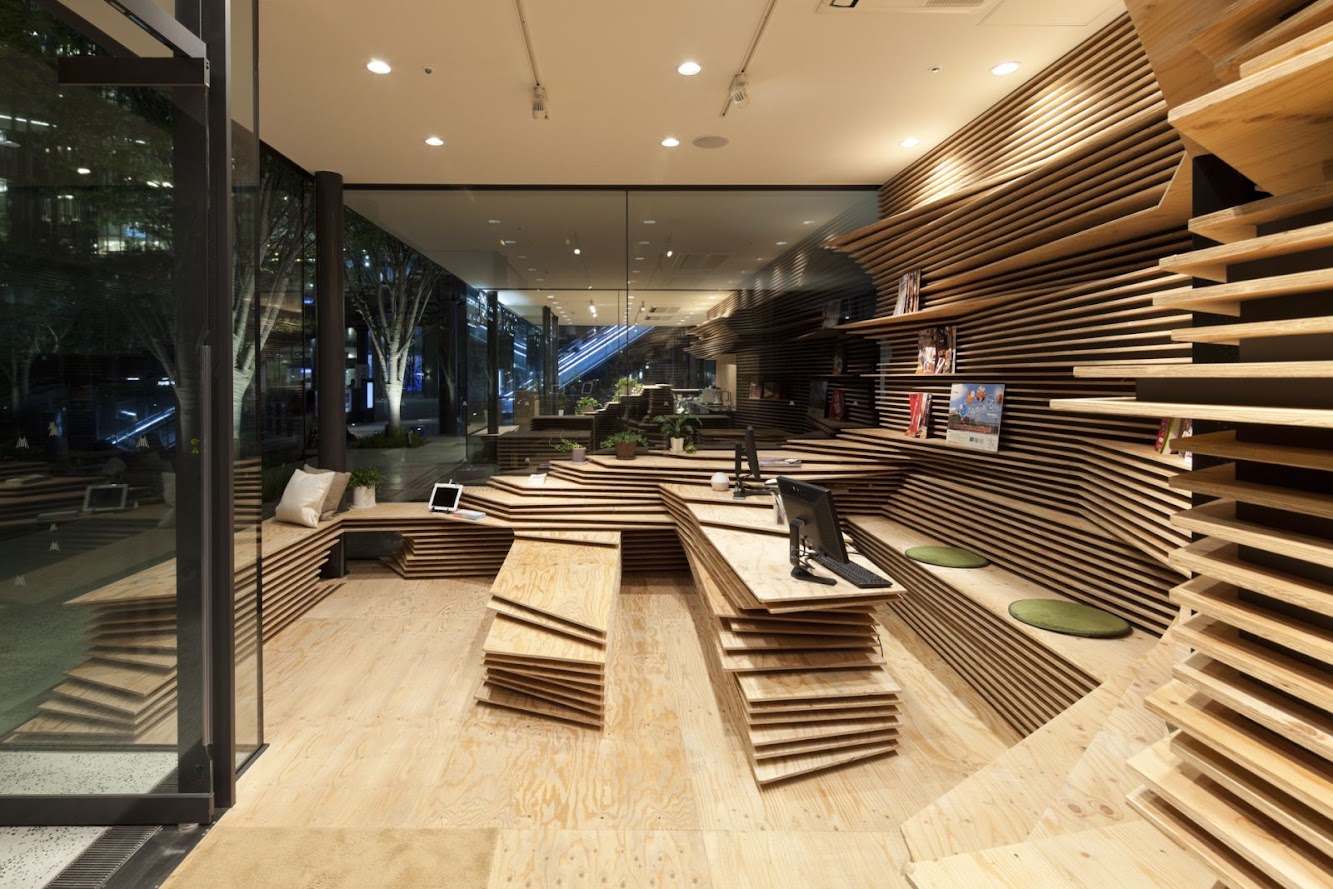 Shun Shoku Lounge by Kengo Kuma Associates
