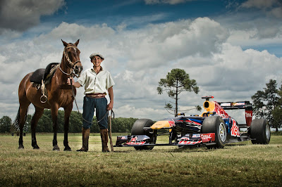 Red Bull на полях Аргентины с лошадками