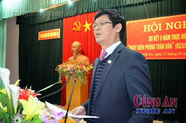 Đồng chí Lê Xuân Đại - Phó chủ tịch UBND tỉnh kết luận Hội nghị