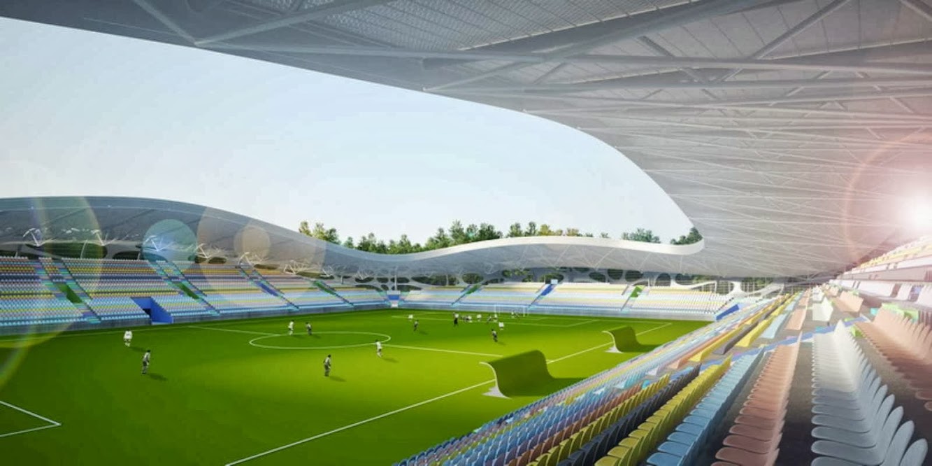 Borisov Football Stadium by Ofis Architects