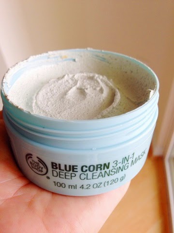 Blue Corn Mask the body shop, blue corn mask