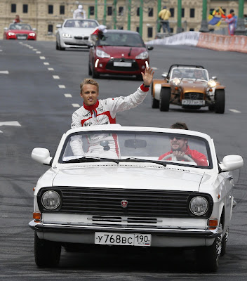 Макс Чилтон на Волге ГАЗ-24 на Moscow City Racing 2013