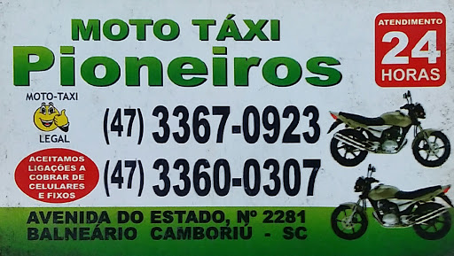 Moto Táxi Pioneiros, Av. do Estado, 2281 - Centro, Balneário Camboriú - SC, 88330-075, Brasil, Mototxi, estado Santa Catarina