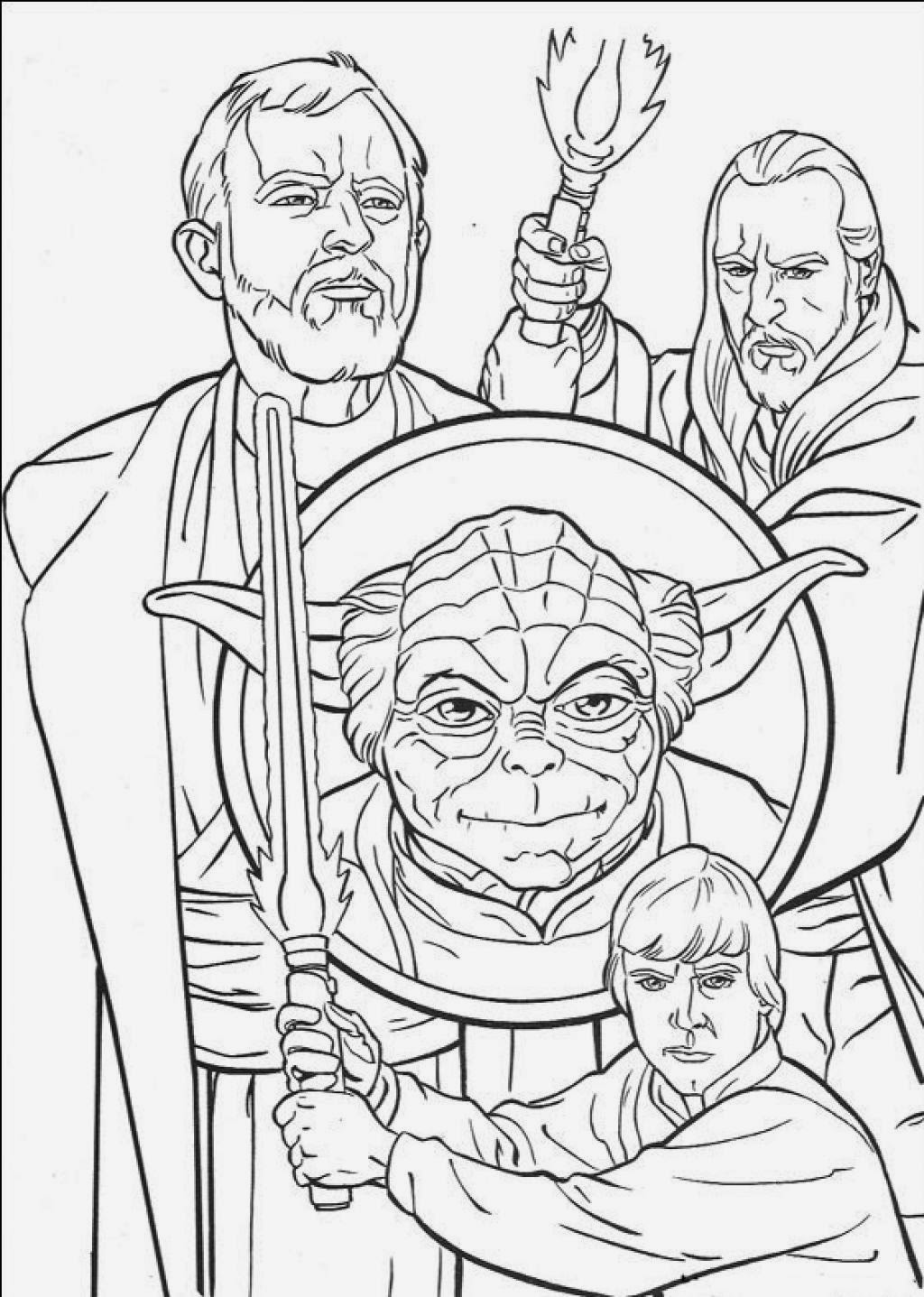 Coloring Pages Clone Wars Drawing Morning Kids!
