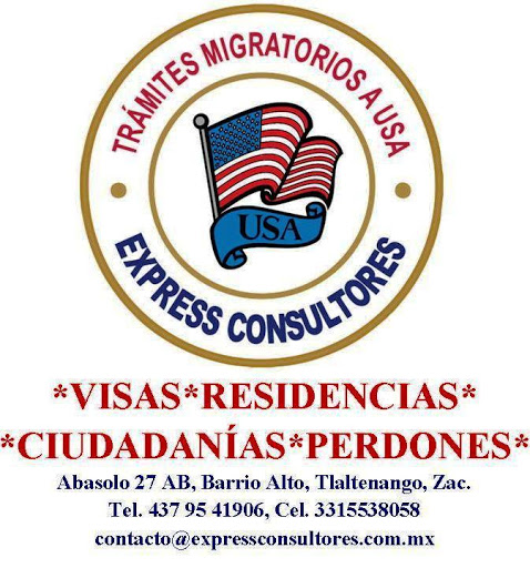 EXPRESS CONSULTORES, Abasolo 27 A, Barrio Alto, 99700 Tlaltenango de Sánchez Román, Zac., México, Oficina de pasaportes | ZAC