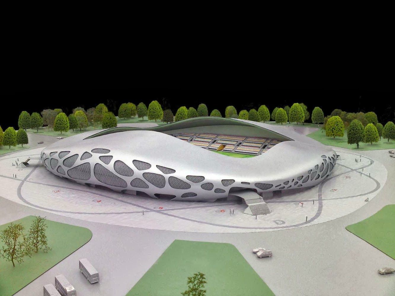 Borisov Football Stadium by Ofis Architects
