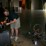 backstage becomes the bike work room...as if Pete didn't have anything better to do