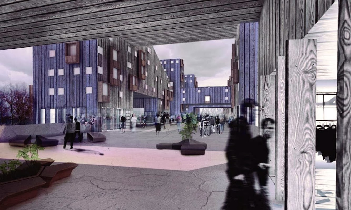 Kupio bridge development by Ooiio Architecture