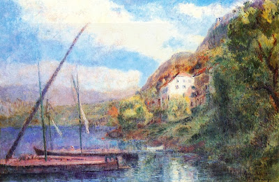 Albert Lebourg - The Shores of Lake Geneva at Saint-Gingolph