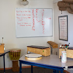 Some of our schools have extra spaces. Here is the music room at our Carlsbad Village campus.