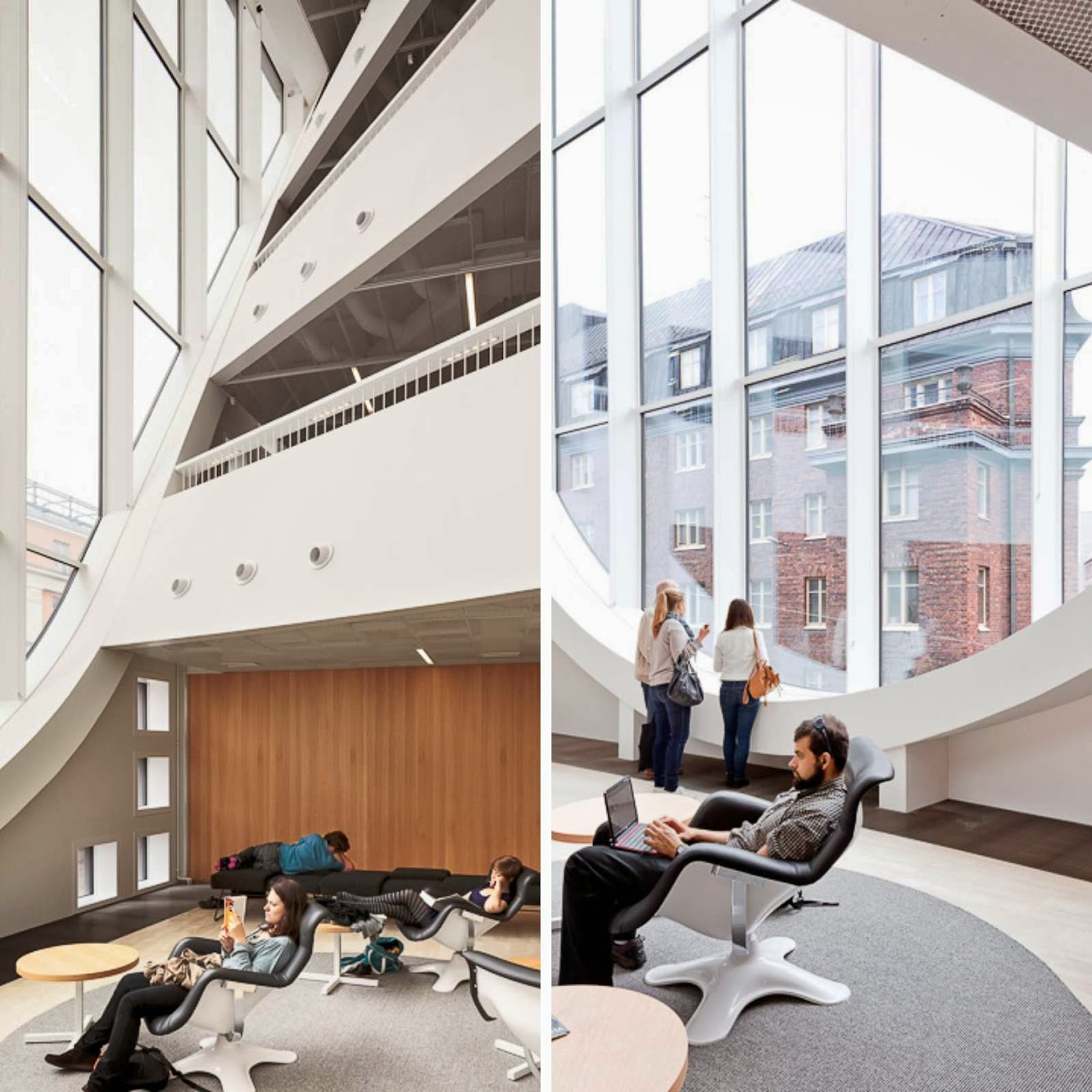 Helsinki University Main Library by Anttinen Oiva Architects