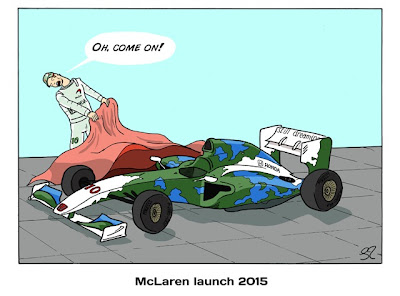 Презентация McLaren в 2015 - комикс Stuart Taylor