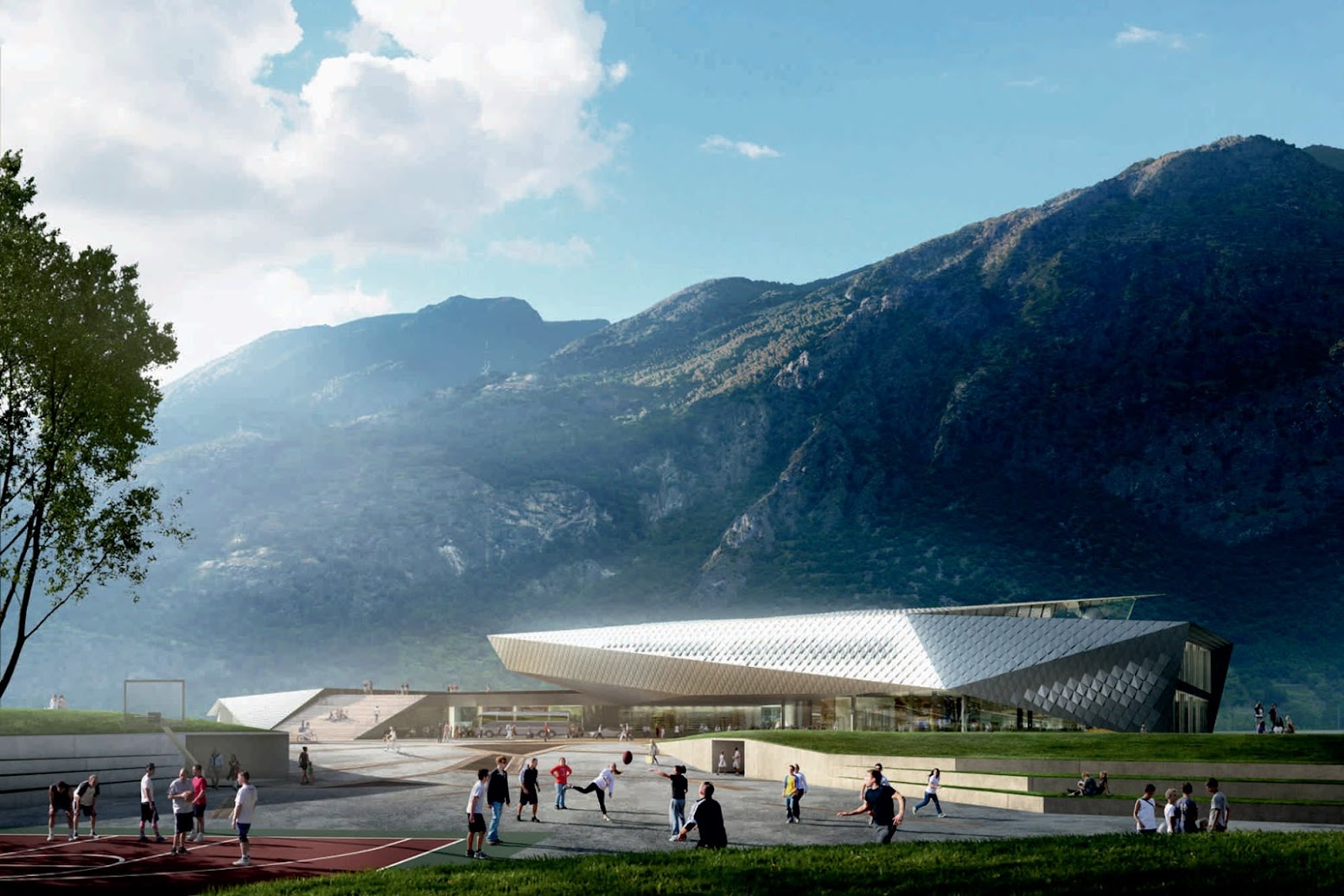 10059 Susa TO, Italia: [SUSA INTERNATIONAL TRAIN STATION BY KENGO KUMA]