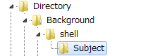 Directory\Background\shell\Subject