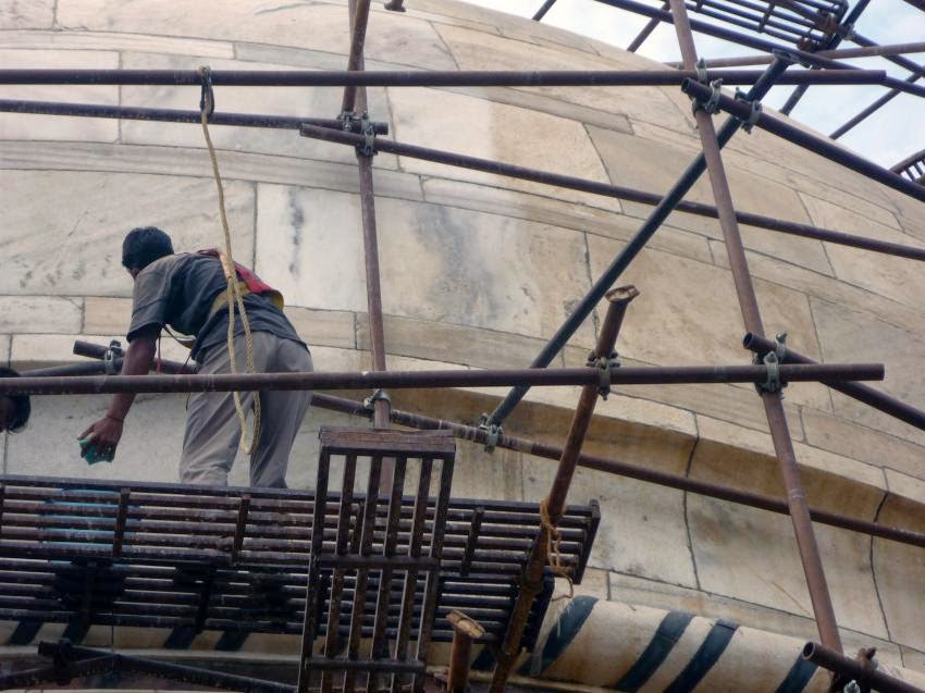 Carbon soot particles, dust blamed for discoloring India's Taj Mahal Carbon soot particles, dust blamed for discoloring India's Taj Mahal