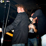 If there's a bass problem Aden just walks to the edge of the stage and they work on his equipment like a NASCAR pit crew