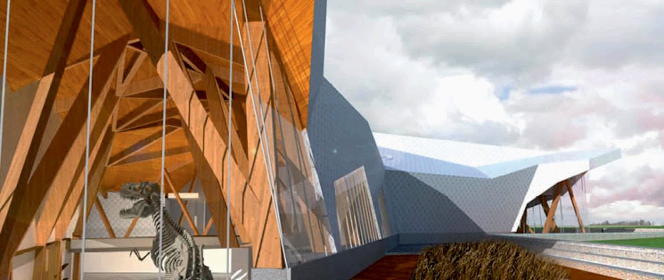 Philip J Currie Dinosaur Museum by Teeple Architects