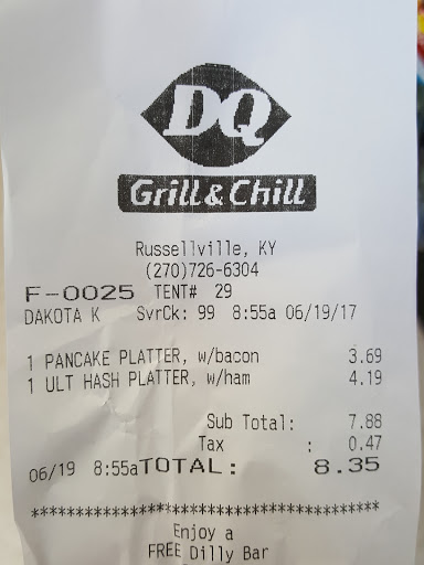 Fast Food Restaurant «DQ Grill & Chill», reviews and photos, 340 Hopkinsville Rd, Russellville, KY 42276, USA