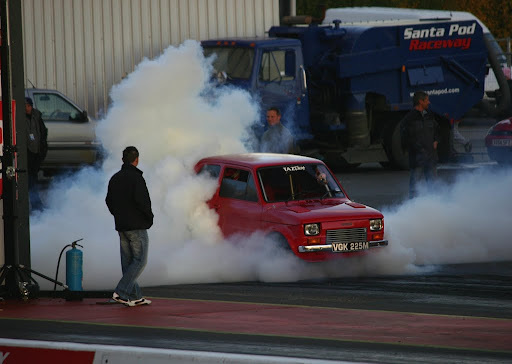 Its Taz Racings 1974 Fiat 126 Small Block chevy V8