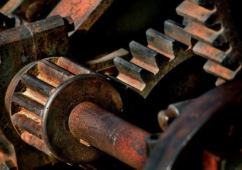 rusted gears