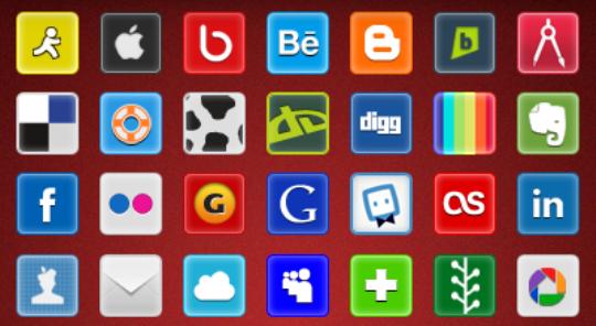 17Beautiful Social media Icon sets for Bloggers Social+and+Web+Icons+v2