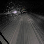We followed a snowplow back south...seriously