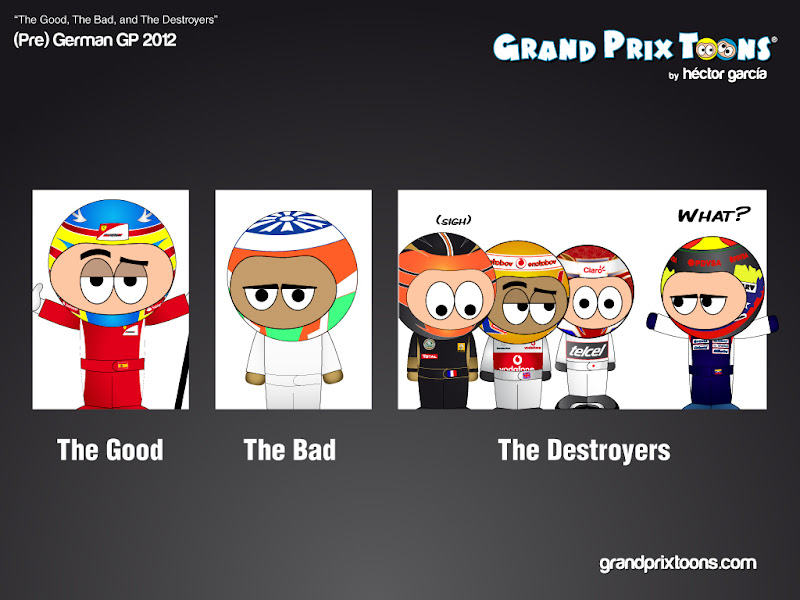 комикс Grand Prix Toons перед Гран-при Германии 2011