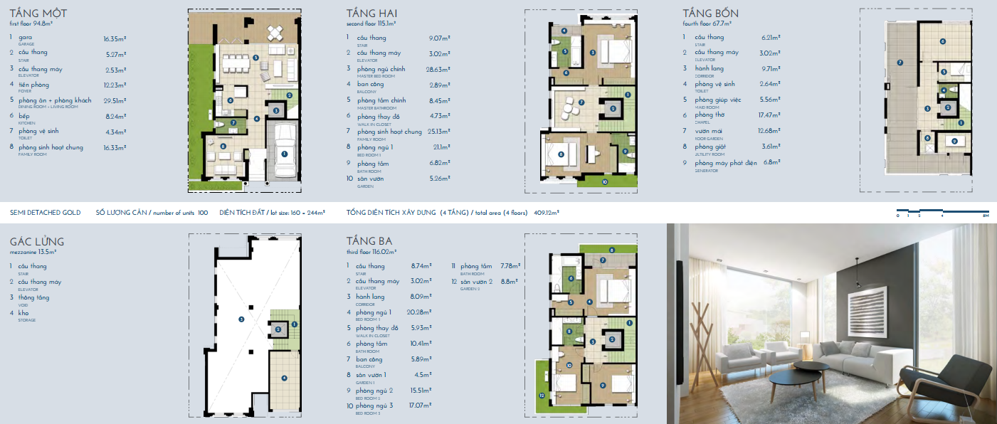 Dự Án Chung Cư Liền Kề The Manor Central Park Nguyễn Xiển Đẳng Cấp 15 biet thu song lap GOLD