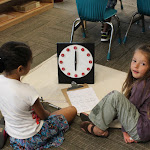 Learning to tell time is much more enjoyable when it's a game, something you do together with a friend, comfortably, on the floor--rather than completing worksheets at desks.